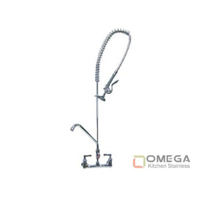 Wall Mounted Pre-Rinse Faucet with Additional Faucet